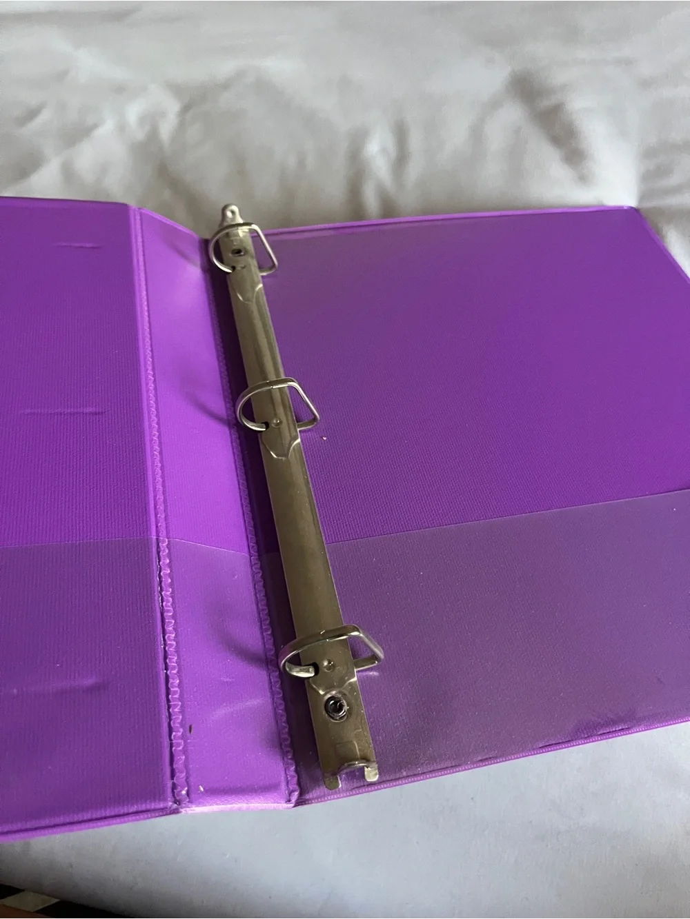 Avery Purple 1.5 Inch Slant Ring Durable View Binder Clear Cover PVC Free NEW